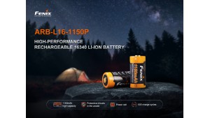 Fenix 16340 - 1150mAh - Acumulator - ARB-L 16-1150P